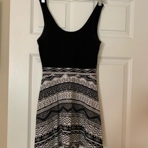 Black skater dress
